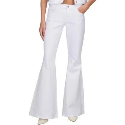 7 For All Mankind Womens Solid Denim Flared Jeans