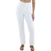 7 For All Mankind Womens Textured High Rise Straight Leg Jeans