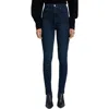 7 For All Mankind Womens Ultra High Rise Medium Wash Skinny Jeans In Multi