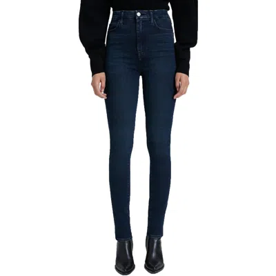 7 For All Mankind Womens Ultra High Rise Medium Wash Skinny Jeans In Multi