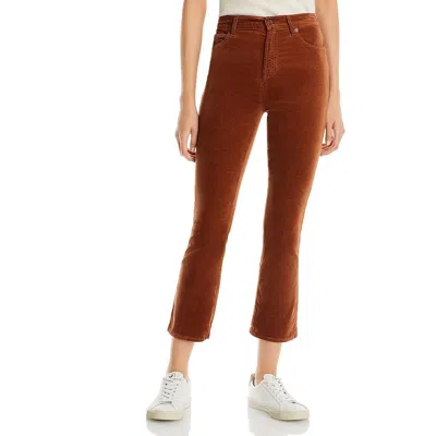7 For All Mankind Womens Velvet High Rise Tapered Leg Jeans