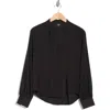 7 For All Mankind Woven Holiday Top In Black