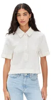 7 For All Mankind Woven Polo Linen Ostuni In Linen Ostuni