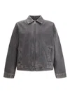 7 For All Mankind Zipper Long Sleeve Casual Jacket In Brown