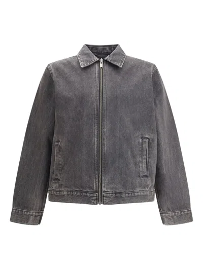 7 FOR ALL MANKIND ZIP-FRONT DENIM JACKET