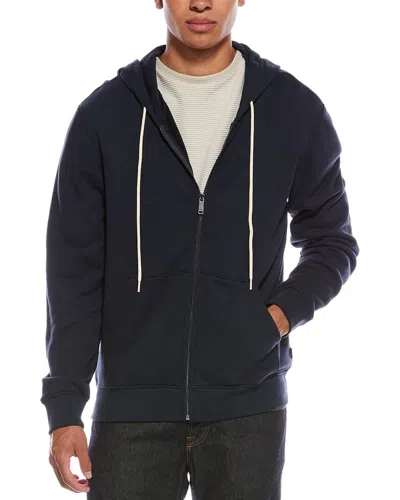 7 For All Mankind Zip Hoodie In Black