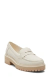 Toms Cara Platform Penny Loafer In Natural