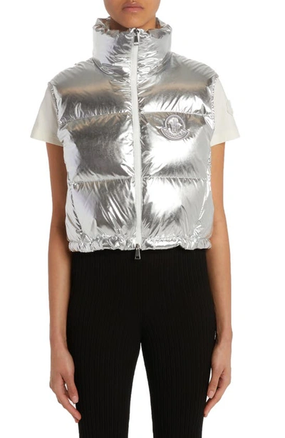 Moncler Blavet Metallic Down Puffer Vest