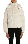 Moncler Daos Quilted Corduroy Down Jacket In White