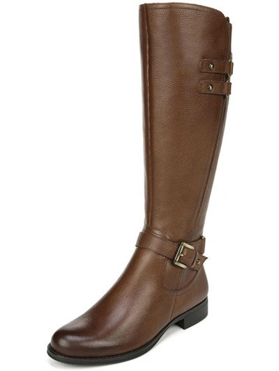 Naturalizer Jackie Womens Leather Knee-high Riding Boots In Multi