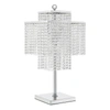 FINESSE DECOR Table Lamp Square Crystal Double Crown