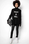 Zadig & Voltaire Womens Noir Pharel Stretch-leather Leggings 6 In Black