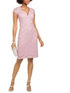 CONNECTED APPAREL WOMENS SEQUINED LACE PARTY DRESS