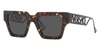 Versace Eyewear Square Frame Sunglasses In Brown