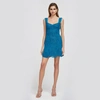 Jonathan Simkhai Georgeta Dress In Phthalo Blue