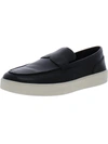 Vince Blair Perforated Leather Slip-on Sneakers In Black