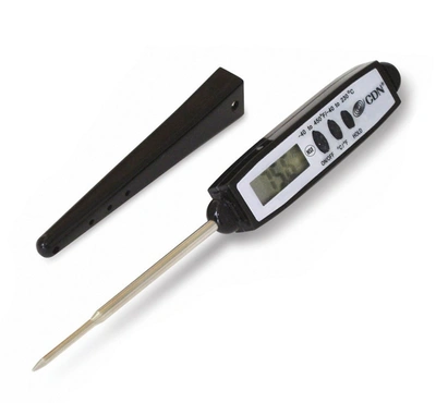 Cdn Proaccurate Quick Read Waterproof Pocket Thermometer With Sheath Dt450x In Black
