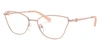 Michael Kors Women's Mk3039-1108 Toulouse 56mm Rose Gold Opticals In Gold