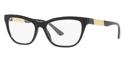 Versace Demo Cat Eye Ladies Eyeglasses Ve3330f Gb1 55 In Black