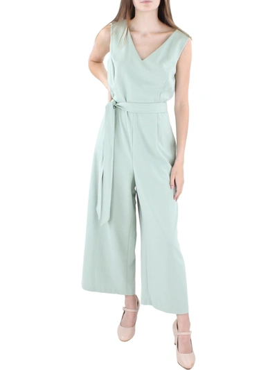 Calvin Klein Womens Sleeveless Crop Jumpsuit In Multi
