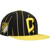 MITCHELL & NESS MITCHELL & NESS BLACK COLUMBUS CREW TEAM PIN SNAPBACK HAT