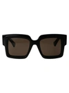 Gucci Sunglasses In 001 Black Black Brown