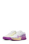 Nike Women's Court Air Zoom Vapor 11 Hard Court Tennis Shoes In White/ Citron/ Fuchsia/ Black