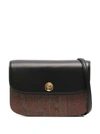 ETRO BLACK 'ARNICA' CROSSBODY BAG WITH 'PAISLEY' MOTIF IN COTTON BLEND WOMAN