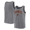 Fanatics Branded  Heather Gray San Francisco Giants Primary Tank Top In Heather Gray