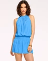 Ramy Brook Paris Sleeveless Mini Dress In Lake