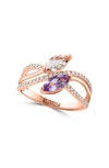 Effy 14k Rose Gold Morganite & Diamond Ring In Rose Gold Multi