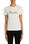Moncler Cotton T-shirt With Logo In 034 White