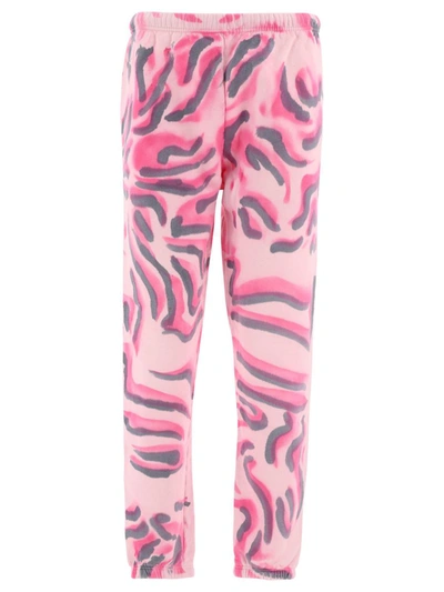 Collina Strada "zebra" Joggers In Pink