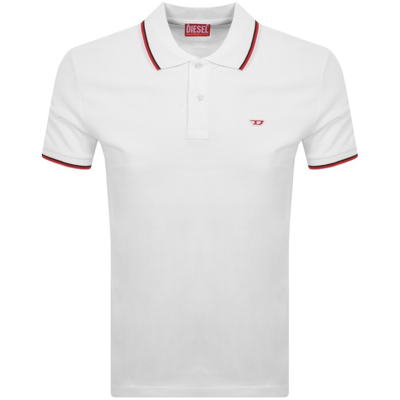 Diesel T-smith-d Polo Shirt In White