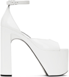 BALENCIAGA WHITE CAMDEN 160 HEELED SANDALS