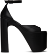 Balenciaga Camden 160 Platform Sandals In Calf Leather In 1000 Black