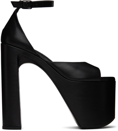 Balenciaga Black Camden 160 Heeled Sandals In 1000 Black