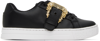 VERSACE JEANS COUTURE BLACK COURT 88 SNEAKERS