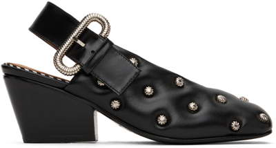 Toga Ssense Exclusive Black Embellished Heels In Aj1169 Black