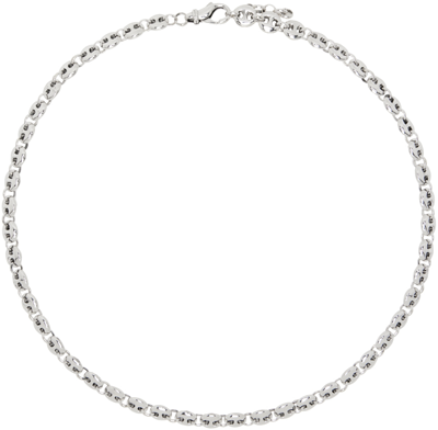 Sophie Buhai Silver Small Circle Link Necklace In Sterling Silver