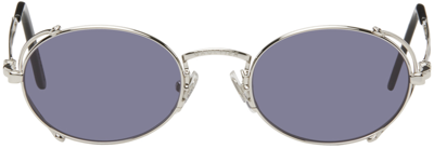 Jean Paul Gaultier Silver 55-3175 Sunglasses In 91 Silver
