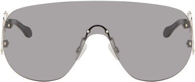 Vaillant Silver & Gray Td Kent Edition Piscine Sunglasses In Black