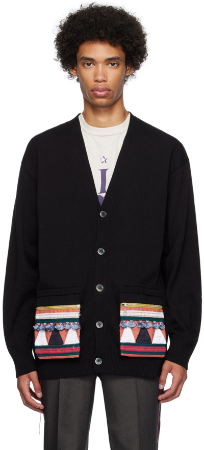 Undercover Black Patch Pocket Cardigan