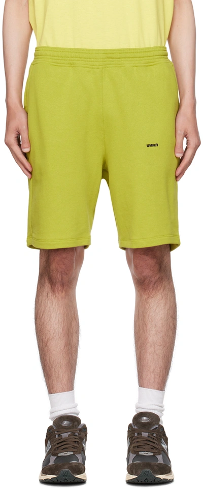 Unna Green Slow Motion Shorts In Golden Green