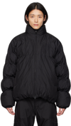 POST ARCHIVE FACTION (PAF) SSENSE EXCLUSIVE BLACK 4.0+ RIGHT DOWN JACKET