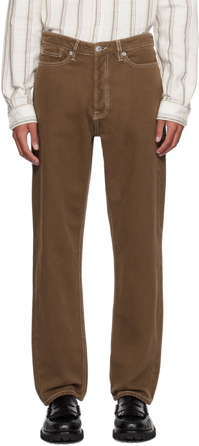 Samsã¸e Samsã¸e Brown Eddie Jeans In 190823tcx Crocodile