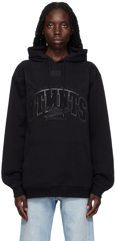 Vtmnts Black College Hoodie