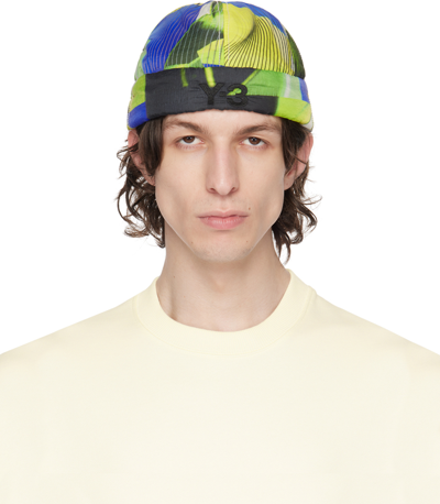 Y-3 Yellow Padded Beanie In Acid Yellow/sonic In