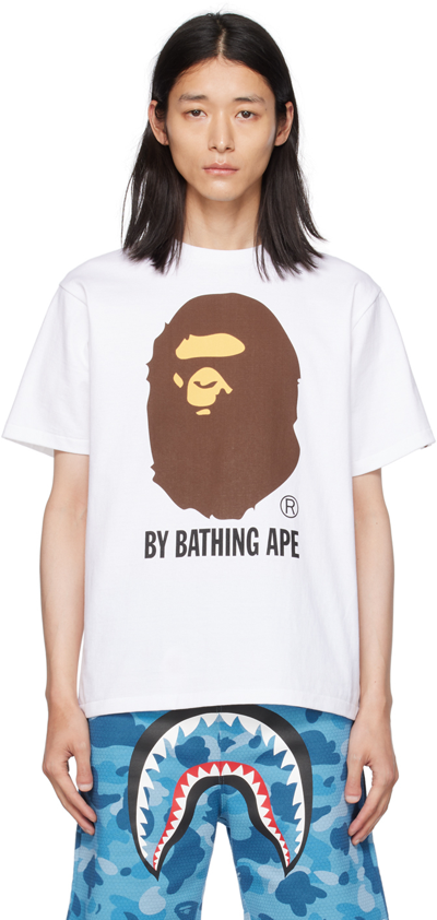 Bape White Big Ape Head T-shirt