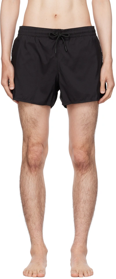 Commas Black Short Length Swim Shorts